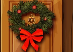 Drzwi, Wieniec, Bożonarodzeniowy