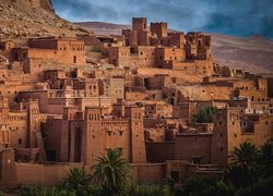 Maroko, Region Sus-Masa-Dara, Osada Ajt Bin Haddu, Palmy, Budowle