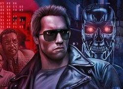 Film, The Terminator, Aktor, Arnold Schwarzenegger, Paul Winfield, Grafika