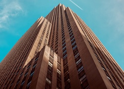 Budynek Rockefeller Center na Manhattanie w Nowym Jorku