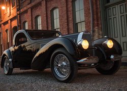 Czarny, Zabytkowy, Bugatti Typ 57SC Atlantic, 1938