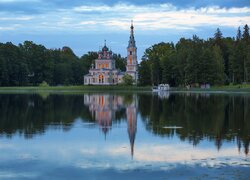 Cerkiew, Drzewa, Jezioro, Stameriena, Łotwa