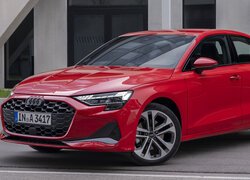 Czerwone, Audi A3, Sedan