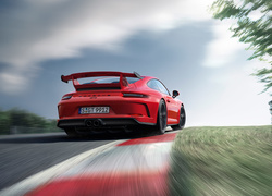 Czerwone, Porsche 911 GT3, 2018