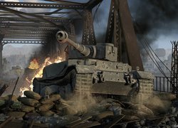 Gra, World of Tanks, Czołg, Most