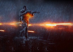 Battlefield 4, Żołnierz, Daniel Recker, Deszcz