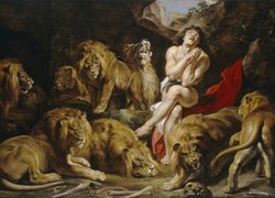 Daniel w jaskini lwów na obrazie Petera Paula Rubensa