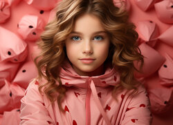 Dziewczynka w różowej bluzie
