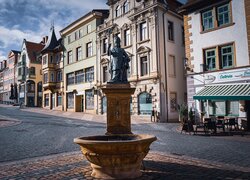 Domy, Figura św Gottharda, Gotha, Turyngia, Niemcy