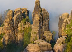 Formacje skalne Schrammsteine w Niemczech