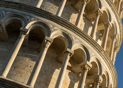 Włochy, Piza, Krzywa Wieża w Pizie, Architektura