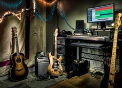 Gitary w studiu nagraniowym