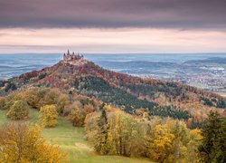 Góra Hohenzollern i zamek Hohenzollern