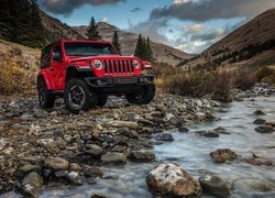 Jeep Wrangler Rubicon, Rzeka, Góry, Las