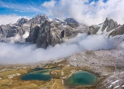 Jeziora Laghi dei Piani we włoskich Dolomitach