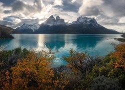 Chile, Patagonia, Góry, Jezioro, Lago Nordenskjold, Park Narodowy Torres del Paine