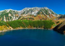 Jezioro, Mikuri Lake, Góry, Mount Tate, Tateyama, Prefektura Toyama, Japonia
