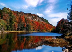 Jezioro w Adirondack Park w stanie Nowy Jork
