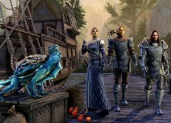 Gra, The Elder Scrolls Online High Isle, Postacie, Rycerz, Łucznik, Elfka, Statek