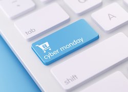 Cyber Monday, Klawiatura, Niebieski, Klawisz