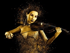 Kobieta ze skrzypcami