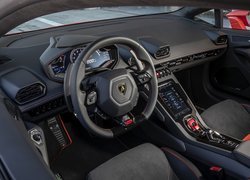 Lamborghini Huracan EVO, Wnętrze, Kokpit, Kierownica