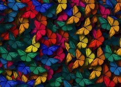 Kolorowe, Motyle, 2D
