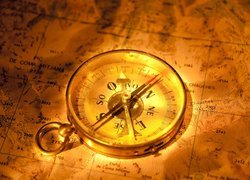 Kompas na mapie