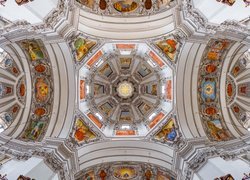 Austria, Salzburg, Katedra św. Ruperta, Kopuła, Wnętrze