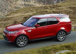 Czerwony, Land Rover Discovery, 2017