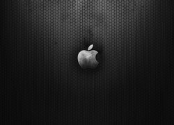Logo Apple na ciemnym tle