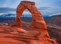 Park Narodowy Arches, Skały, Łuk, Delicate Arch, Stan Utah, Stany Zjednoczone
