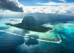 Półwysep, Le Morne Brabant, Góry, Morze, Mauritius