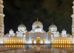 Meczet Szejka Zayeda, Noc, Abu Dhabi, Zjednoczone Emiraty Arabskie