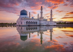 Malezja, Kota Kinabalu, Meczet, Zachód Słońca
