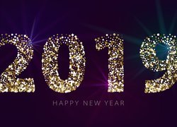 Napis Happy New Year 2019