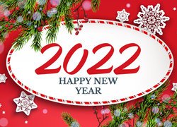 Noworoczne życzenia na 2022 rok w grafice