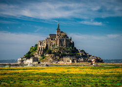 Francja, Normandia, Wyspa, Mont Saint-Michel, Opactwo św Michała Archanioła