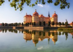 Niemcy, Saksonia, Pałac Moritzburg, Jezioro