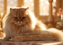 Kot perski, Grzebień