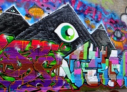 Graffiti, Mur, Piramidy