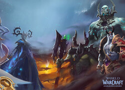 Gra, World of Warcraft Shadowlands, Postaci, Broń, Zbroje, Plakat