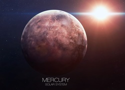Planeta Merkury w pobliżu Słońca