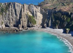Hiszpania, Plaża, Playa del Silencio, Morze, Skały, Asturia