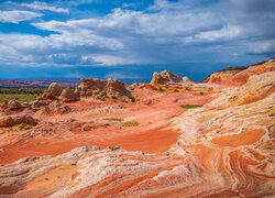 Stany Zjednoczone, Arizona, Pomnik Narodowy Vermilion Cliffs, Skały, Niebo