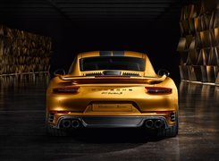 Złote, Porsche 911 Turbo S Exclusive Series, Tył