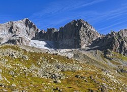 Góry, Alpy Berneńskie, Przełęcz Furkapass, Skały, Dolina, Toggenburg, Szwajcaria
