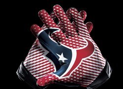 Rękawice z logo Houston Texans