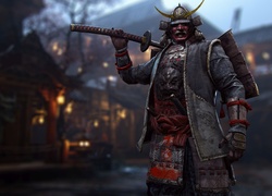 Samuraj Kensei z mieczem nodachi