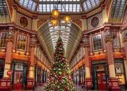 Święta, Pasaż handlowy, Londyn, Anglia Boże Narodzenie